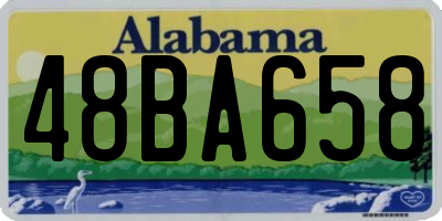 AL license plate 48BA658