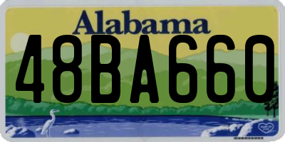 AL license plate 48BA660