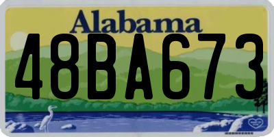 AL license plate 48BA673