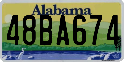 AL license plate 48BA674