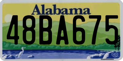 AL license plate 48BA675