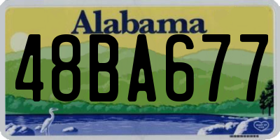 AL license plate 48BA677