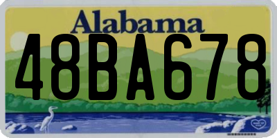 AL license plate 48BA678