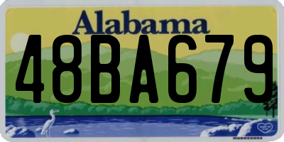 AL license plate 48BA679