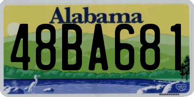 AL license plate 48BA681