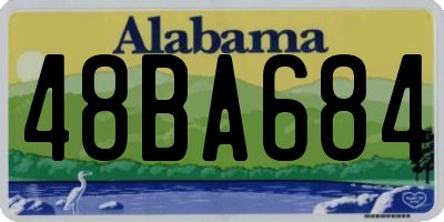 AL license plate 48BA684