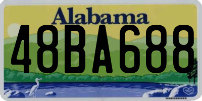 AL license plate 48BA688