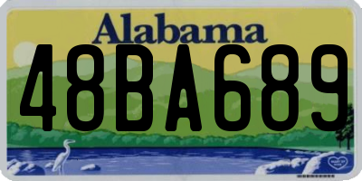 AL license plate 48BA689
