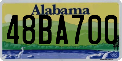 AL license plate 48BA700