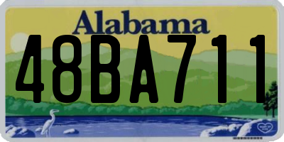 AL license plate 48BA711