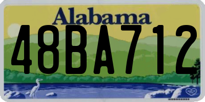 AL license plate 48BA712