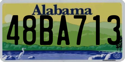 AL license plate 48BA713