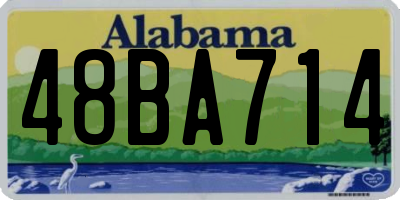 AL license plate 48BA714