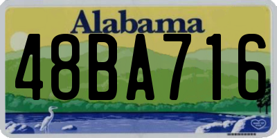 AL license plate 48BA716