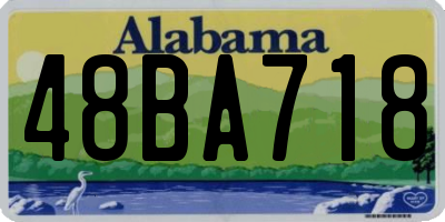 AL license plate 48BA718