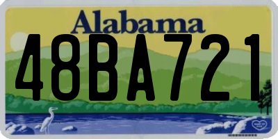 AL license plate 48BA721