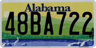 AL license plate 48BA722