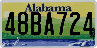 AL license plate 48BA724