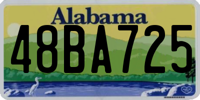 AL license plate 48BA725
