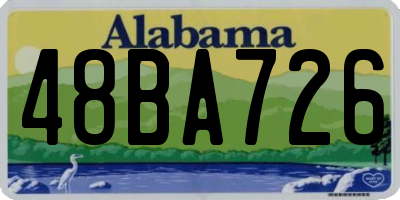 AL license plate 48BA726