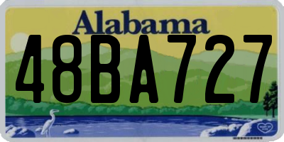 AL license plate 48BA727