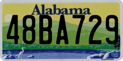 AL license plate 48BA729