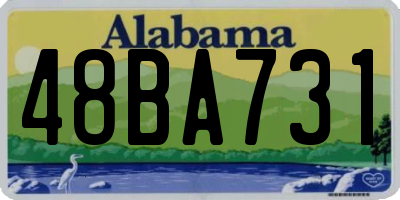AL license plate 48BA731