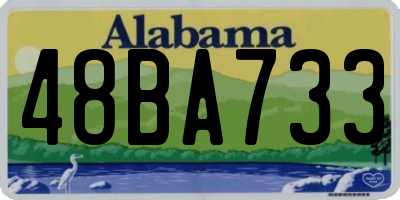 AL license plate 48BA733