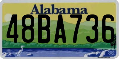 AL license plate 48BA736
