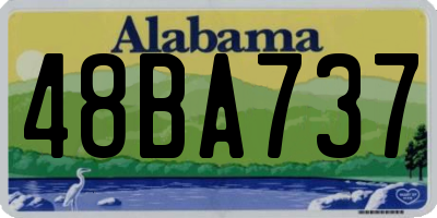 AL license plate 48BA737