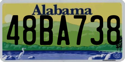 AL license plate 48BA738