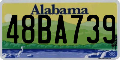 AL license plate 48BA739