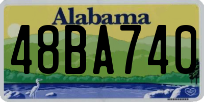 AL license plate 48BA740