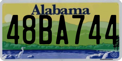 AL license plate 48BA744