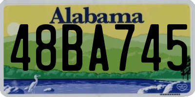 AL license plate 48BA745