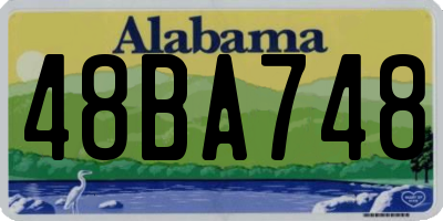 AL license plate 48BA748