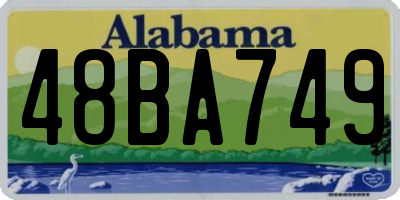 AL license plate 48BA749