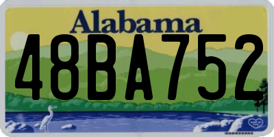 AL license plate 48BA752