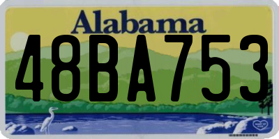 AL license plate 48BA753