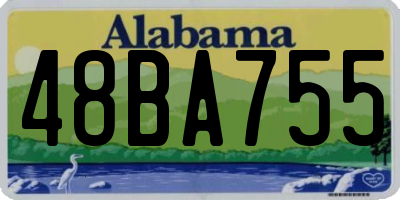 AL license plate 48BA755