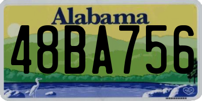 AL license plate 48BA756