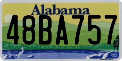AL license plate 48BA757
