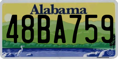 AL license plate 48BA759