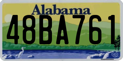 AL license plate 48BA761