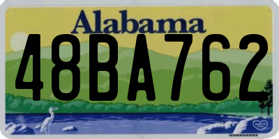 AL license plate 48BA762