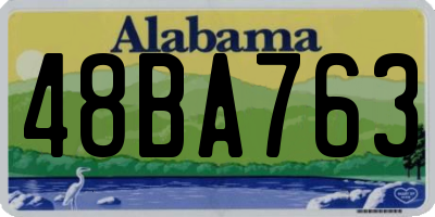 AL license plate 48BA763