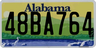 AL license plate 48BA764