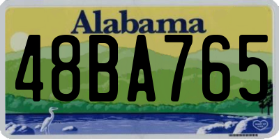 AL license plate 48BA765