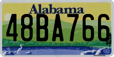 AL license plate 48BA766