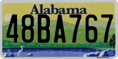 AL license plate 48BA767